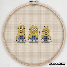 This pattern has 10 different colors. Minions Cross Stitch Pattern Instant Download Pdf Etsy Easy Cross Stitch Patterns Stitch Patterns Cross Stitch Patterns