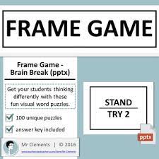 Frame puzzle piece game puzzle, clip frame, photo frame, picture frames gift, item 493599 makerprints 5 out of 5 stars (417) sale price $21.00 $ 21.00 $ 23.33 original price $23.33 (10% off) add to favorites photo puzzle custom live birthday gifts creative gifts. Word Puzzles Frame Games Worksheets Teachers Pay Teachers