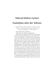 Edward Bulwer-Lytton Godolphin oder der Schwur