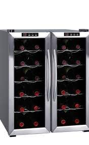 Sunpentown Double Door Dual Zone Thermo Electric Wine Cooler Thermoelectric Wine Cooler Dual Zone Wine Cooler Wine Refrigerator