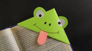 Cute Frog Corner Bookmark Diy Ideas For Kids Bookmarks Kids Bookmarks Handmade Crochet Bookmarks