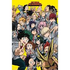 Boku No Hero Academia The Movie Futari No Hero Crunchyroll My Hero Academia Selfie Poster Mount Bundle Size 22 375 Inch X 34 Inch Multicolor In 2019 My Hero Academia Poster Prints Poster Wall