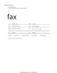 Then write to and add  colon sign. Fax Cover Sheet Professional Design 2 Pdfsimpli