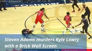 Find detailed kyle lowry stats on foxsports.com. Steven Adams Murders Kyle Lowry With A Brick Wall Screen Raptors Vs Pelicans January 2021 Youtube