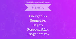 He had sent out a few applications for schools looking for a new teacher ever since he got out of college and finally managed to get something back. The Hidden Meaning Of The Name Emeri Namious