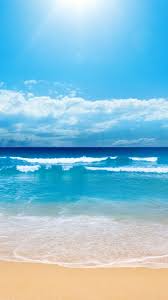 Ipad Retina Ocean Beach Iphone 6 Plus Wallpaper Nature Sky Sea Iphone 6 Plus Wallpapers Iphone Wallpaper Backg Beach Wallpaper Beach Pictures Beach Scenes