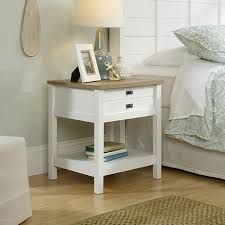 Cottage Road Nightstand Soft White Finish 423392 Sauder Sauder Woodworking