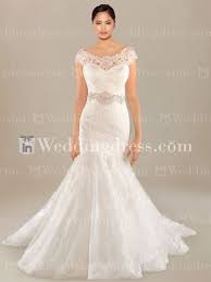 Short Taffeta Lace Hemmed Plus Size Wedding Dress Drop Waist Wedding Dress Informal Wedding Dresses Casual Wedding Dress