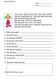 This Is Amy Simple Reading Comprehension Reading Comprehension Worksheets Reading Worksheets Comprehension Worksheets