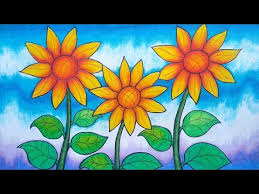 Salah satu manfaaat mewarnai untuk anak yakni mempertajam tingkat fokus: Cara Mewarnai Gambar Bunga Matahari