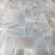 A mother of pearl kitchen backsplash! White Mother Of Pearl Tile Backsplash Herringbone Seamless Fifyh Com