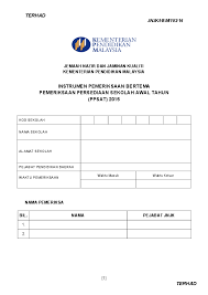 Senarai semak permohonan pemeriksaan keselamatan. Pdf Borang Pemantauan Nazir Awal Tahun 2015 Norziah Ariffin Academia Edu