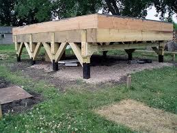 12 X 16 House Pier And Beam Support For Foundation Tiny House Cabin Pier And Beam Foundation Small House