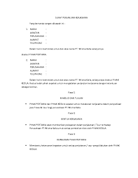 Doc Contoh Kontrak Andi Habibi Academia Edu