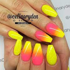Nails can tell you a lot about your overall health. Neon Pink Orange Yellow Nails Novocom Top