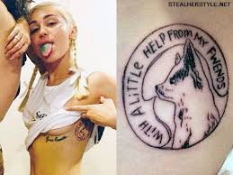 The disney darling turned pop star, miley cyrus has already got an impressive collection of tattoos and there is no sign of her stopping anytime. Miley Cyrus Tattoos Meanings Miley Tattoos Miley Cyrus Celebrity Tattoos