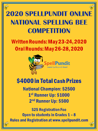 Spellpundit Online National Spelling Bee Competition Spellshakti