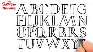 Different computer fonts have names, and you can identify them by their features. How To Draw Fancy Letters By Hand Shoo Rayner