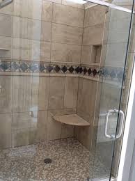 Tile Shower With 12x24 Tile And Deco Band With Borders By 3 Kings Carpetsplus Colortile In Fort W Bathrooms Remodel Shower Tile Bathroom Remodeling Contractors