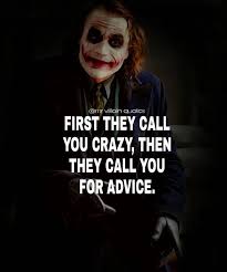 So Keep Following Your Passion Best Joker Quotes Joker Quotes Villain Quote