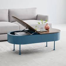 Various styles of stands, coffee table, end tables, night stands : Ruby Storage Coffee Table Petrol Blue