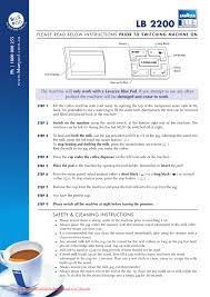 From retail environments to universities, our lavazza commercial coffee machine range offers a high quality experience each and every time. Lavazza Lb 2200 User Guide Manual Pdf Manualzz