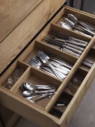 10 Ways To Store Your Flatware From Improvised Solutions To Hyper Organized Systems The Organized Home Wooden Kitchen Custom Kitchen Kitchen Design