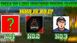 Free fire is the ultimate survival shooter game available on mobile. Most Subscribed Youtube Channel In Free Fire Community Top 5 Most Youtube Channel In The World Youtube