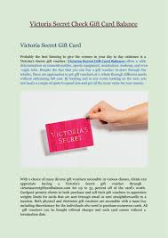 Maybe you would like to learn more about one of these? Victoria Secret Check Gift Card Balance By Alexgreen9012 Issuu