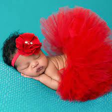 Ruby Red Newborn Tutu Set Newborn Tutu Baby Girl Photography Baby Tutu Outfits