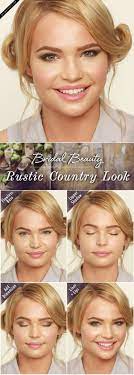 Bridal Beauty Rustic Country Look Bridal Beauty Wedding Makeup For Brown Eyes Wedding Makeup