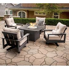 Black 1 Patio Furniture Collection Patio Polywood Outdoor Furniture