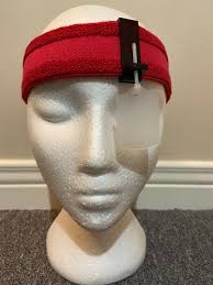 449-R Red Headband w/ ISSF 30mm Frost & Black Eyeshield