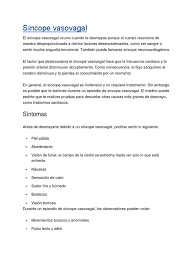 This article contains all the information you need to know in order to. Sincope Vasovagal Corazon Enfermedades Y Trastornos Humanos