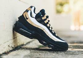Nike Air Max 95 Black Gold At2865 002 Clothing Styles Black Nike Shoes Mens Nike Air Nike Air Max