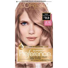 ✅ free delivery and free returns on ebay plus items! L Oreal Paris Superior Preference Permanent Hair Color 7rb Dark Rose Blonde 1 Kit Walmart Com Walmart Com