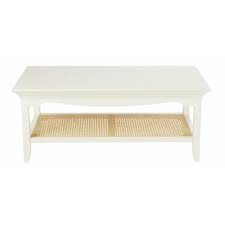 Bank street coffee table tired of angles? Canework Coffee Table In Off White With 2 Levels Maisons Du Monde