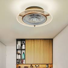 This white flush mount ceiling fan with light is well suited for low ceiling rooms. Tc Home 23 Led Ceiling Fan Light Kit 3 Color Changed Semi Flush Mount Fandelier With Invisible Acrylic Blades Enclosed Low Profile Fan Gold Walmart Com Walmart Com