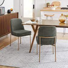 Jack Metal Frame Dining Chair Set Of 2 In 2021 Dining Chair Set Dining Chairs Velvet Dining Chairs