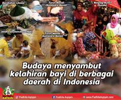 Antara perkara yang rasulullah saw letakkan keutamaan yang sangat tinggi adalah didikan generasi akan datang. Budaya Menyambut Kelahiran Bayi Di Berbagai Daerah Di Indonesia Fadhila Aqiqah