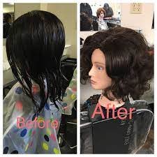 Before And After Wet Set And Styled Perfect Style For Older Women With Short Hair To Add Volume And Texture To Your T Permed Hairstyles Short Hair Styles Hair
