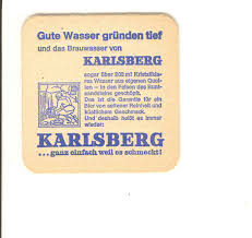 Karlsberg Bierdeckel Bier Sandstein