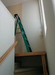 What this means is that the roller is at it's longest point when it is full of paint. How To Paint With A Ladder On Uneven Surfaces