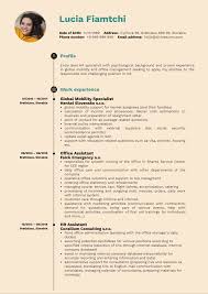 The hr executive cv mainly depends on the job target and experience. Hr Operations Specialist Resume Sample Kickresume
