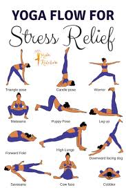 16 Yoga Poses For Stress Relief Yogin Rainbow Easy Yoga Workouts Relaxing Yoga Yoga For Stress Relief