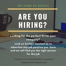 By admin april 20, 2021. My Jobs In Kenya Com The Search For Top Quality Talent Is Not Easy That S Why We At My Jobs In Kenya Want To Help You Find The Right Person For The Job