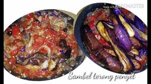 Terong bisa dimasak dalam berbagai sajian, diantaranya penyet terong ini. Terong Penyet Lamongan