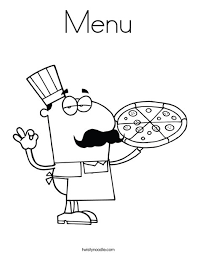 Coloring, single activity children all over the world love to do. Menu Coloring Page Twisty Noodle