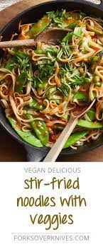 Stir Fried Noodles With Veggies Forks Over Knives Recipe Healthy Noodle Recipes Whole Food Recipes Vegan Stir Fry