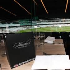 Pricing for each game is. 7 Afl Member Dining 2013 Ideas Afl Dining Dining Room